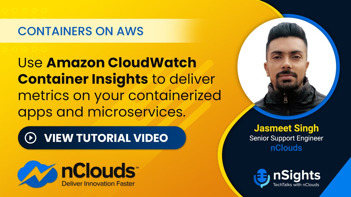 n_Clouds's tweet photo. Use #AmazonCloudWatch #ContainerInsights to collect, aggregate & summarize metrics & logs from #ContainerizedApplications & #microservices. Available for #AmazonECS, #Amazon EKS & #Kubernetes platforms on #AmazonEC2. @AWS_Partners View #TutorialVideo https://t.co/tXhkjT0rju https://t.co/a4XoNMP2tl