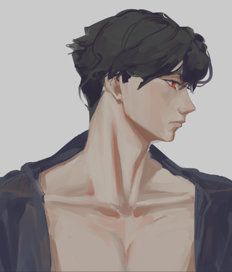 salt_otter's tweet photo. I think the first one here was my first finished illustration from a course I took, still pretty happy with that one. And then a portrait sketch https://t.co/DiL4e1AnVI