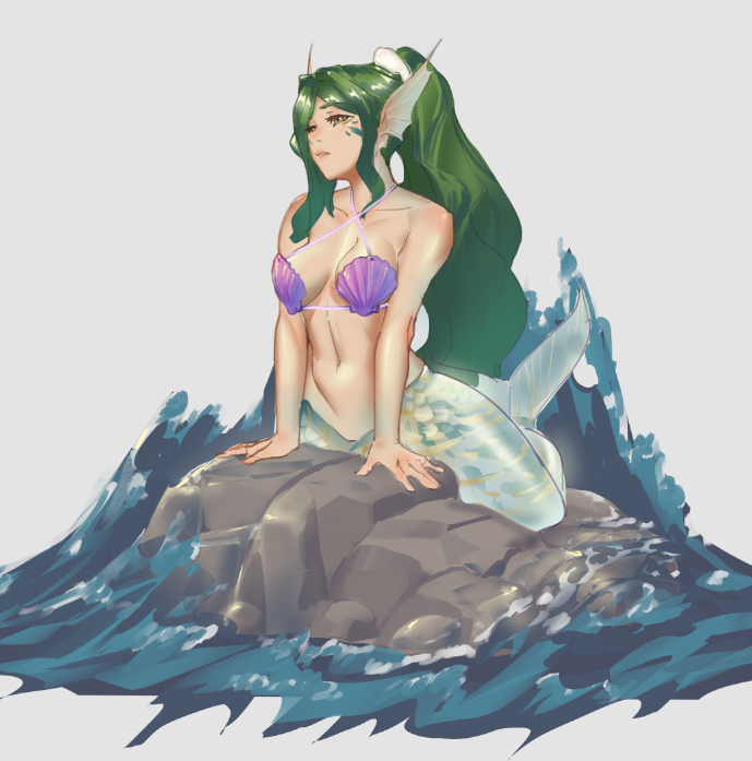 salt_otter's tweet photo. Some sea girls, was using some new techniques for these and was pretty happy with the result😊 https://t.co/G730Zrp1fA
