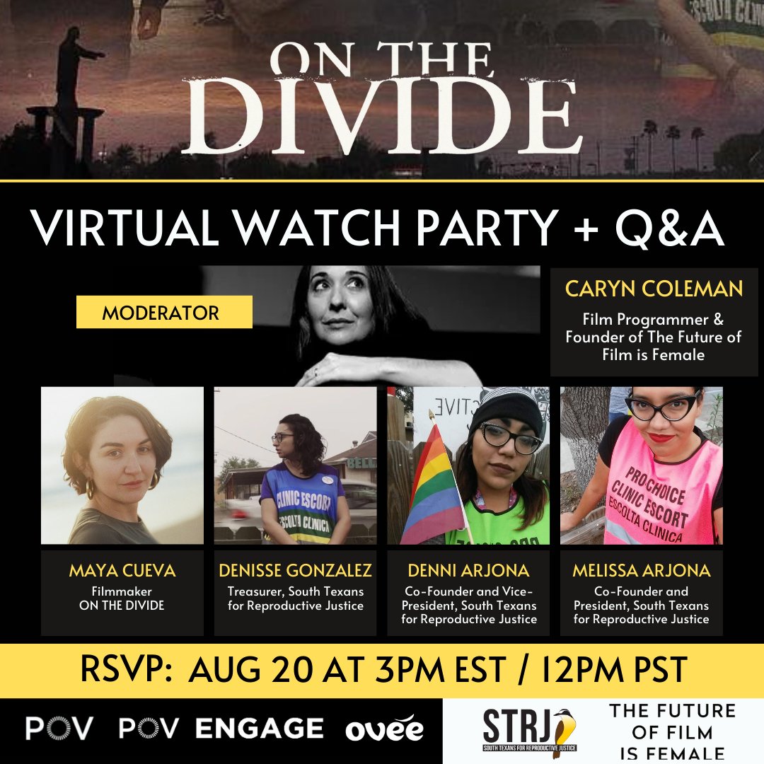 Free virtual watch party for our friends @OnTheDivide this Saturday! RSVP: ovee.itvs.org/screenings/4bj… 🎦 @POVDocs @TheFOFIF @sotx4rj