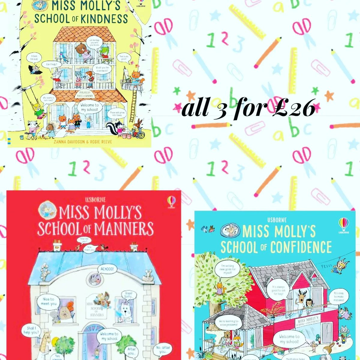 emmalouises94's tweet photo. Got a little one starting school in September? Don't worry grown ups we have you covered. these books are perfect to help your little get prepared for the start of there school journey.All  bundles made up by me and at cheaper prices.Order directly through me to get the offers. https://t.co/jO5PI3XrGK