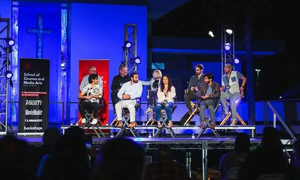 biolau's tweet photo. Biola Cinema, Media and Arts hosted nearly 2,000 fans of @TheChosenTV in March for a screening &amp; exclusive look behind the scenes of the highly popular television show, which focuses on the life of Jesus Christ &amp; His disciples. Read more: https://t.co/6qb26K1OH7 #BiolaMagazine https://t.co/AezaqXi19W