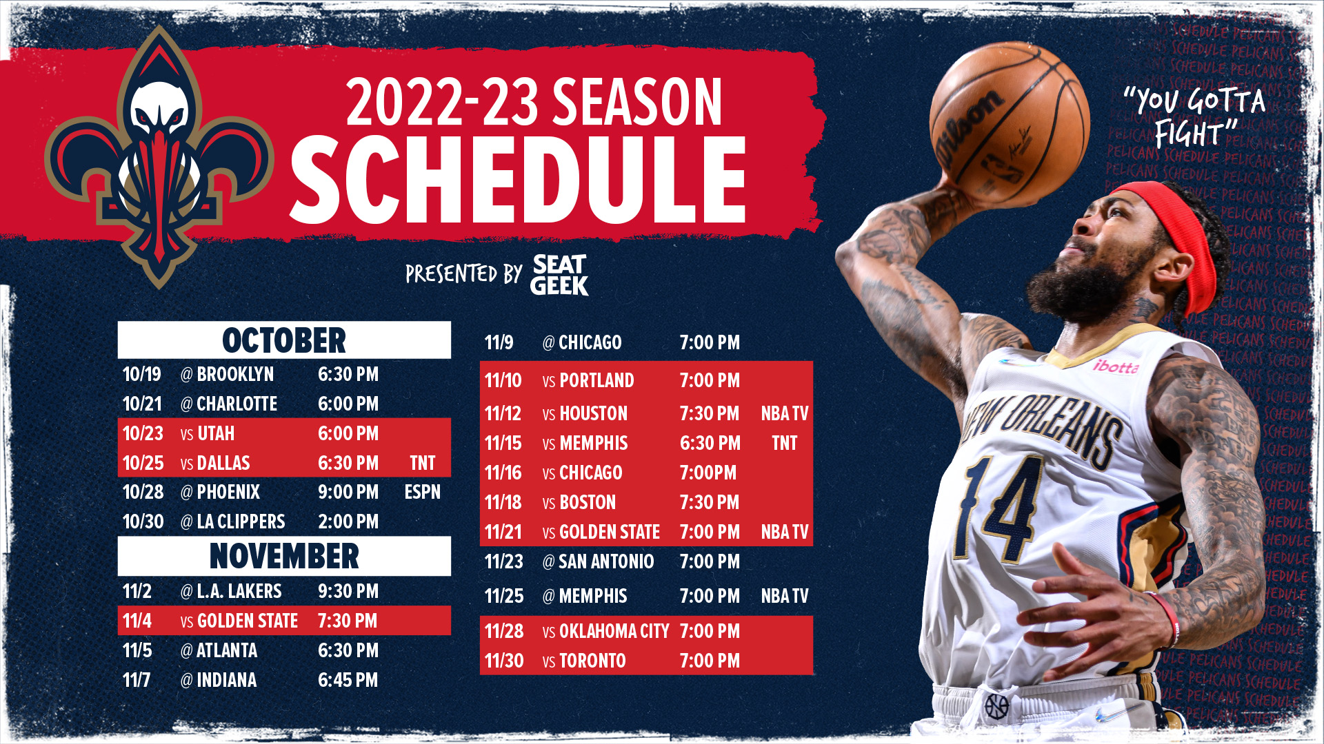 Pelicans Schedule Release Video