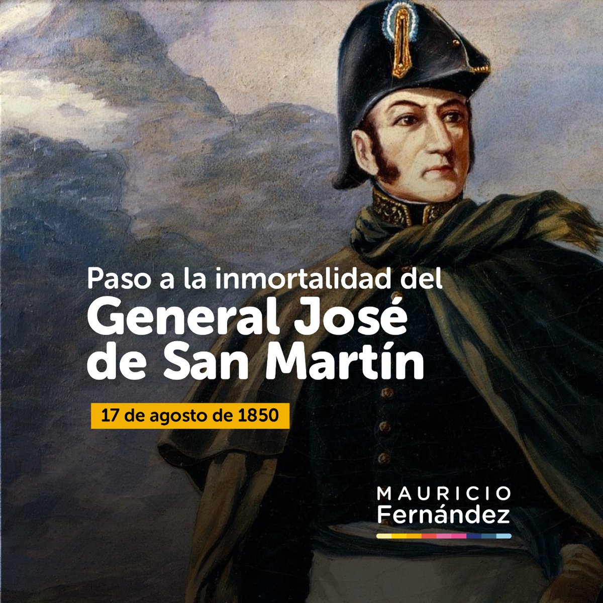 mauriciof_lp's tweet photo. AMOR POR LA PATRIA Y LA LIBERTAD 🇦🇷

Con respeto y admiración homenajeamos al General José de San Martín en el aniversario de su paso a la inmortalidad. https://t.co/XaQ4usjypf