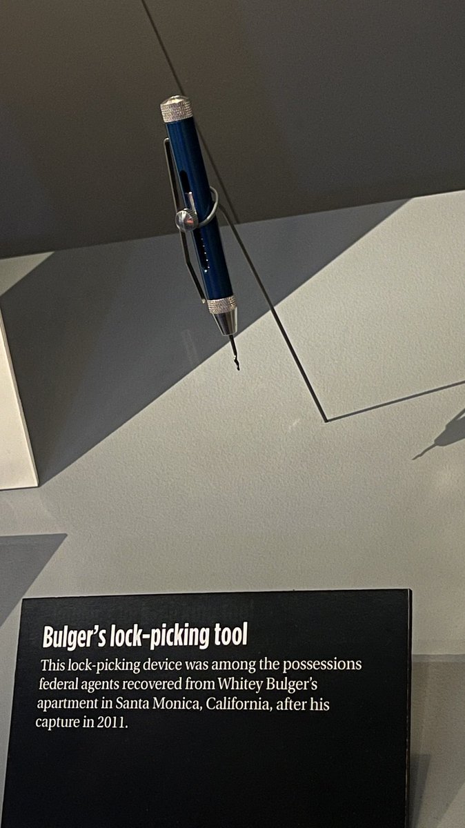 How fancy this Bulger’s  Fancy lock-picking tool at the Mob museum! #lockpicking #tools