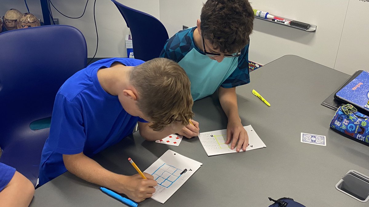 MisterNeidert's tweet photo. How many paths to get the taxi from point A to point B?… 6th grade mathematicians working together!… thanks @youcubed @joboaler and Tessa! #greatatlake #MTBoS https://t.co/gDRJgx1Ax6