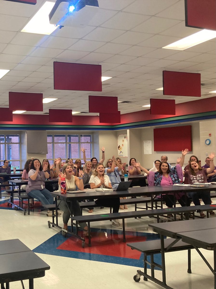 wlprat's tweet photo. Teachers at Red Bud ES are excited about all #GCSTech has to offer in school year 22-23…especially the new iPad charging carts coming soon…. #GoCoSchools #GETGCS #OneBIGFamily #RedBudESRocks https://t.co/4LIYdG6Qej