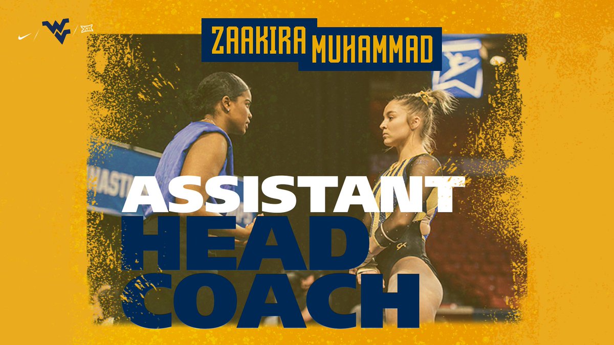 WVUGymnastics's tweet photo. Congrats to @ZaakiraM_ on her elevation to assistant head coach! 🤩

🔗 https://t.co/8mp6dl394u 

#HailWV https://t.co/jIySpLVxuH