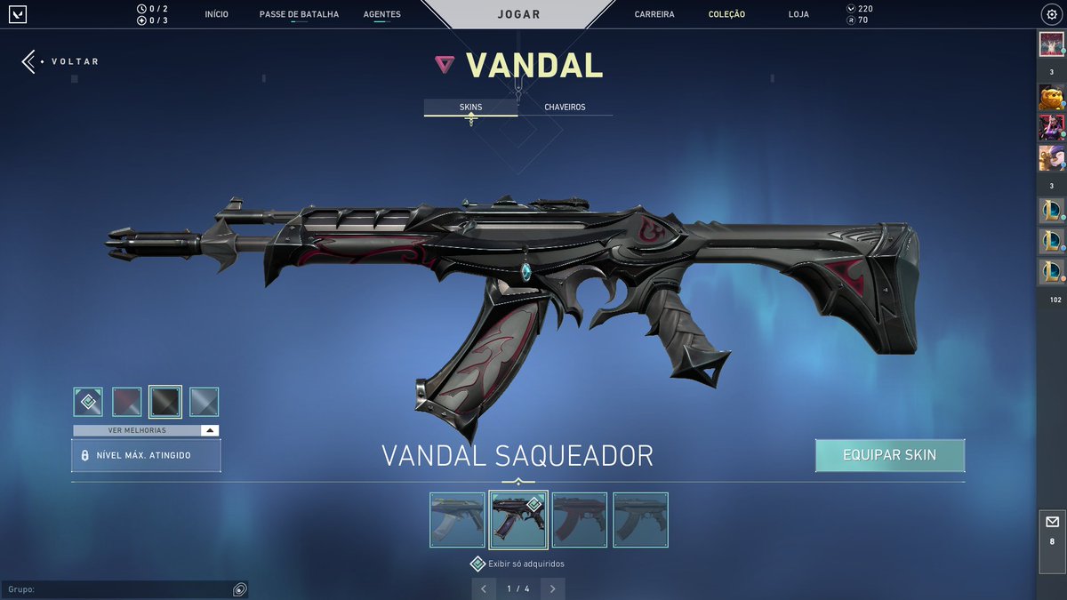 clickfn's tweet photo. VENDO CONTA VALORANT ( OURO 3 )
Facas- rgx, oni, machado sublime, faca luxo, karambit velocidade
Vandal- saqueadora, sublime
Phantom- Íon
Chaveiros- platina e ouro
PRECO DM ( ABERTO A NEGOÇIACOES ) https://t.co/n1qDoly7bN