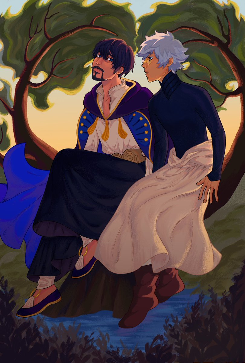 I can finally post the full piece I did for <a href="/orufreyzine/">Roots, an orufrey zine</a> !! Everyone's pieces for this zine are breathtaking ;_; 💗 please go support the leftover sales!