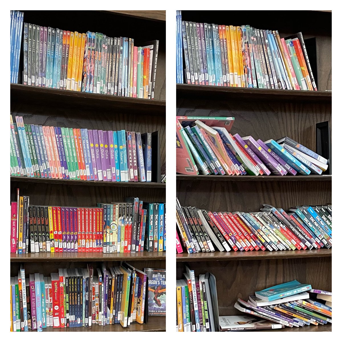 Checked out 110 books today to our new 5th and 6th graders. They love graphic novels! #LPMSRamFam #StVrainStorm <a href="/SandyHeiser/">Sandy Heiser</a> <a href="/BloughKarin/">Karin Blough</a> <a href="/MrsLauer/">Diane Lauer</a>