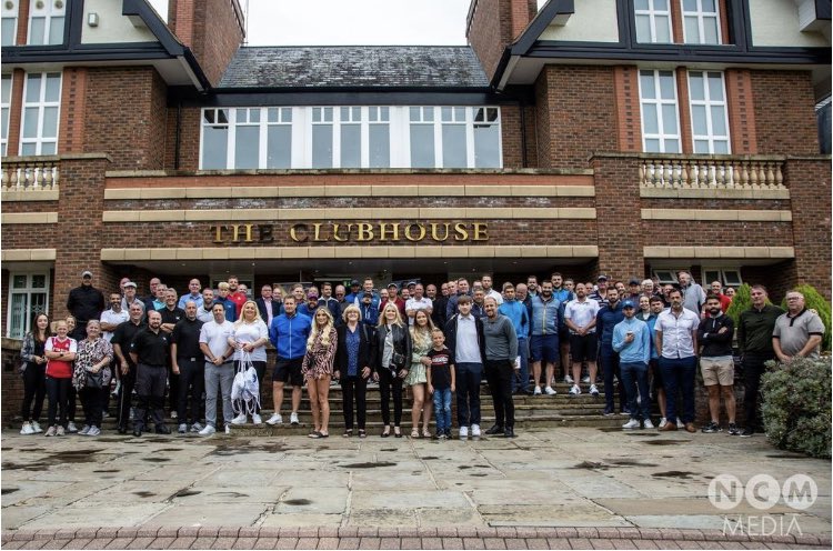 gazrich7's tweet photo. Great day at the Kieron Durkan Charity golf day! Loved being involved to share awareness &amp; raise money! Big thanks to all including @Wrexham_AFC players &amp; @LegendsWrexham for joining us on the day! Fantastic to have @RMcElhenney &amp; friends supporting #gappersonnel https://t.co/umfJQcjpWT