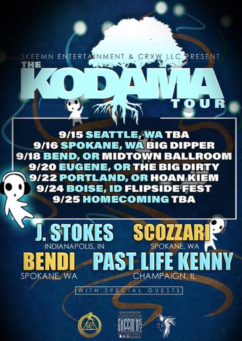 Excited to announce my first tour ‼️ The Kodama Tour 🍄 a run of hip hop concerts and events, based in