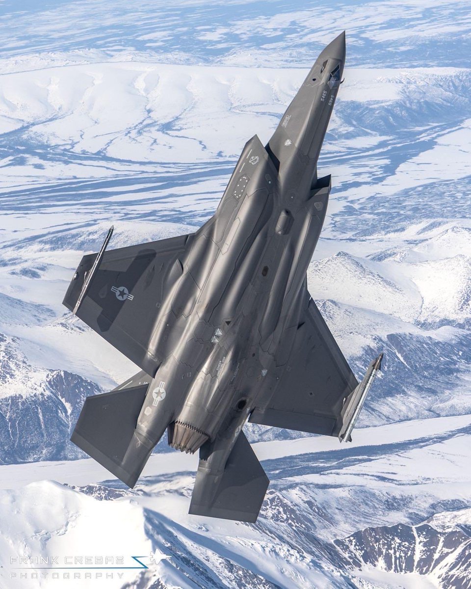 F-35A from the 355th FS over Alaska. 

Credit Frank Crebas
@frankcrebas _____________________________________________