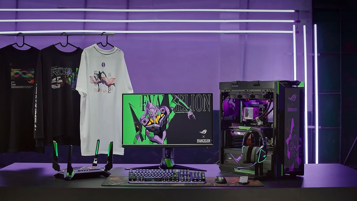 PaupietteFGC's tweet photo. Je trouve que l’on ne parle pas assez de cette collab légendaire entre Asus Rog et Evangelion, elle est juste IN-CRO-YABLE
@ASUS_ROG_FR https://t.co/GucFolkCDF