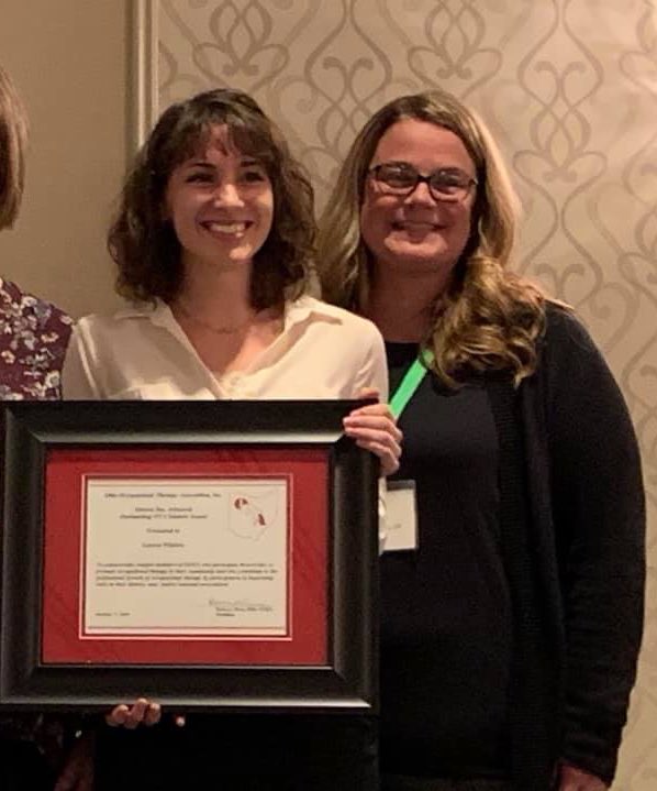 Best wishes to Janine Ricketts in her new faculty appointment in Walsh University's Master's in Occupational Therapy program and Lauren Whitten with her new school-based COTA position with Sendero Therapy.  You will be missed!