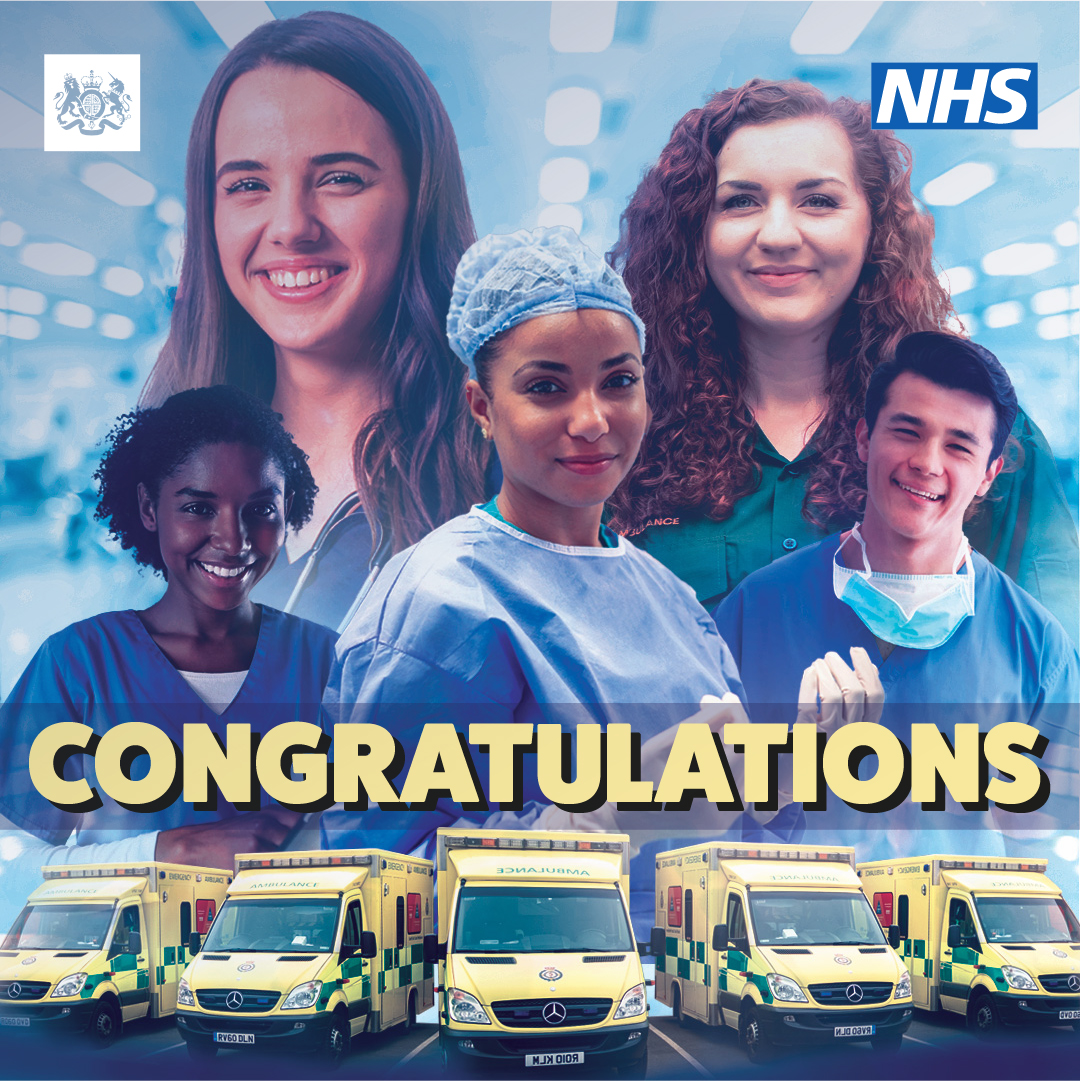 DHSCgovuk's tweet photo. Congratulations to everyone getting A-Level results today 👏 👏

👨🏽‍⚕️ 👩🏿‍⚕️ Whatever your results, there’s a range of opportunities and different routes to starting a career in health and social care. 

Search 'NHS careers' or visit:
https://t.co/zBAwzG5R1u https://t.co/E8G1Gt7BJw