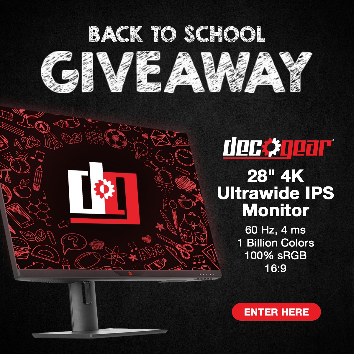 BeachCamera's tweet photo. 💥BACK TO SCHOOL GIVEAWAY💥

WE ARE GIVING AWAY A DECO GEAR 28" 4K Monitor!

To enter:
1. MUST FOLLOW US —> @BeachCamera
2. RETWEET this post
3. TAG a friend who would love to win! (more tags= more entries)

US participants only. Winner selected on September 1st! https://t.co/zB6dIgDFV4