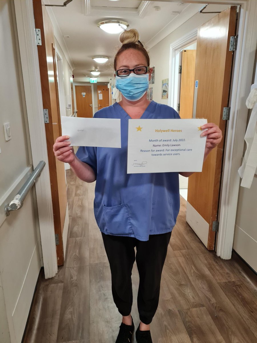 CraigHealthcare's tweet photo. Each month at Holywell House, our ‘Holywell Hero’ award is up for grabs for two amazing #employees who the team believes have gone above &amp; beyond in their job &amp; duty of care. For July, we're delighted to announce that Emily Lawson &amp; Laura Geddes were our Holywell Heroes 😃👏🏽#care https://t.co/vkXb9ZilOo