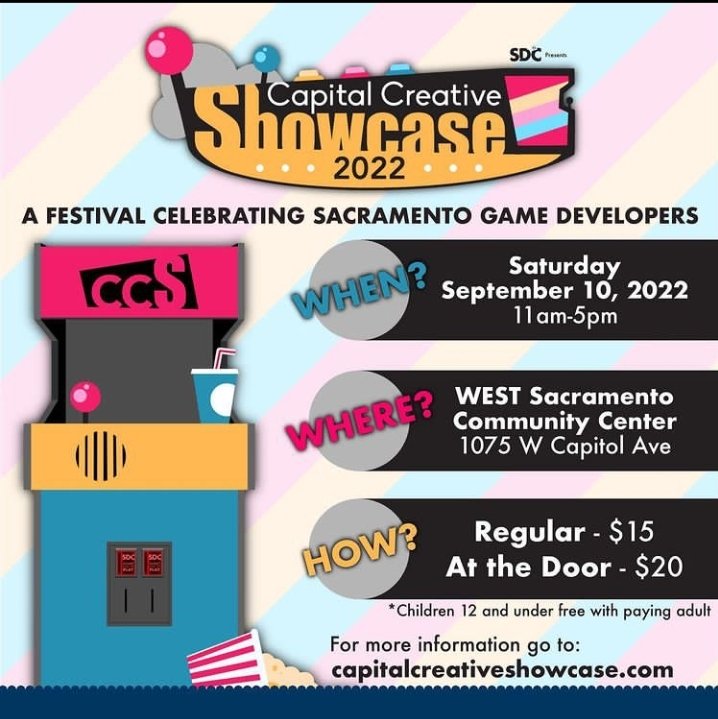 SacExtraLife's tweet photo. We are so excited to attend @CCS_Sacramento in September! Our team will be running the VR gaming booth and raising awareness and funds for @CMNatUCDavis - we'd love to see you there!

#ExtraLife #CCS2022 #CapitalCreativeShowcase #SacELTravels https://t.co/Qj9n2hMEi0