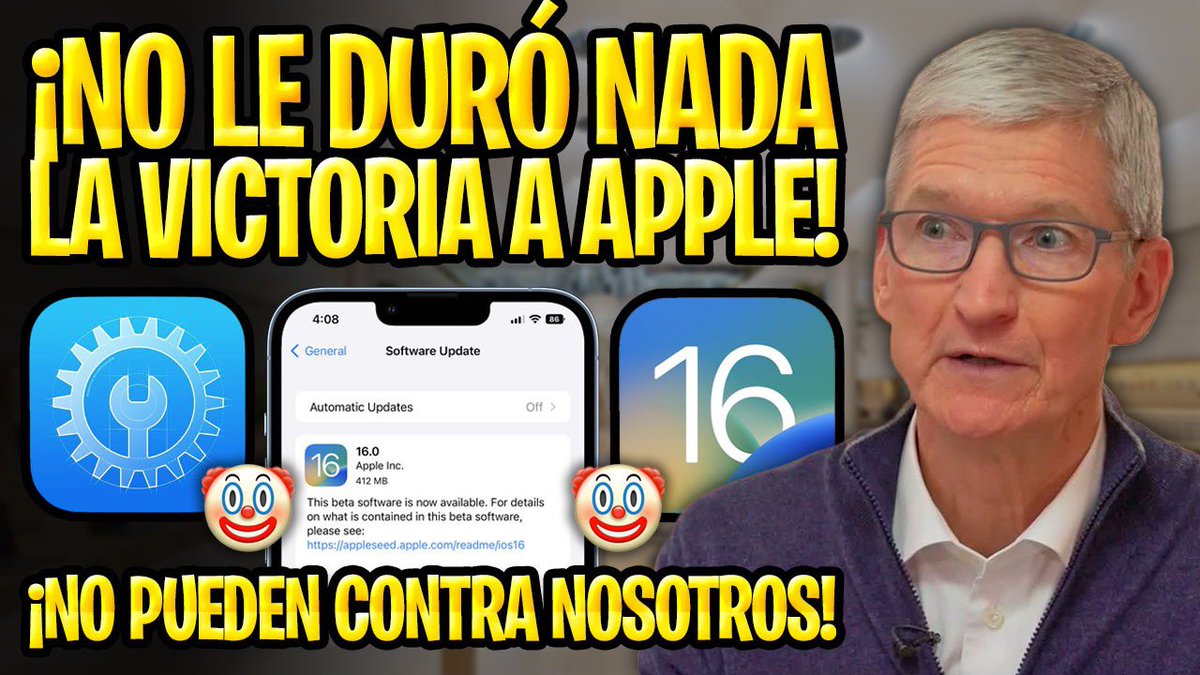 ProfeJuAntonio's tweet photo. 🔥 EL QUE RÍE ÚLTIMO, RÍE MEJOR Y EN ESTA OPORTUNIDAD #APPLE NO GANÓ 💥
🎥 https://t.co/aiFUGugX9q
🤡 Apple quedó en ridículo con su amedrentamiento y amenazas contra #BetaProfiles ☠️
🚀 #AltStore sigue luciéndose con sus últimas actualizaciones para #iOS16 #Delta y #Linux ✨ https://t.co/G2OGIk4kZi