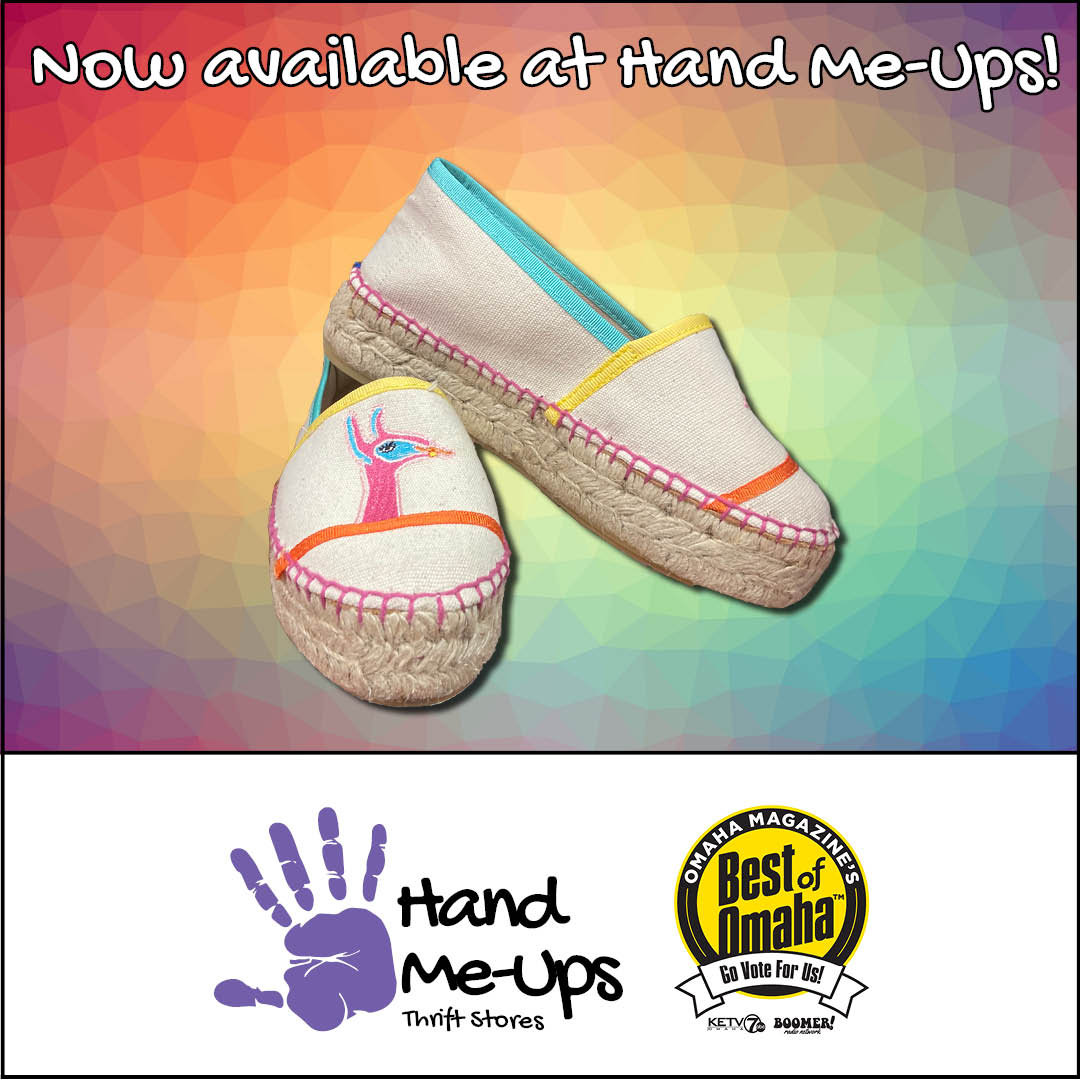 HandMeUpsNe's tweet image. Looking for a new pair of flats? No prob...llama!

Stop by today to check the fit and please cast your vote for Hand Me Ups as Omaha's best thrift store at bestofvoting.com/register.aspx?…. 
#Omaha #thrifting #bestofomaha #llama