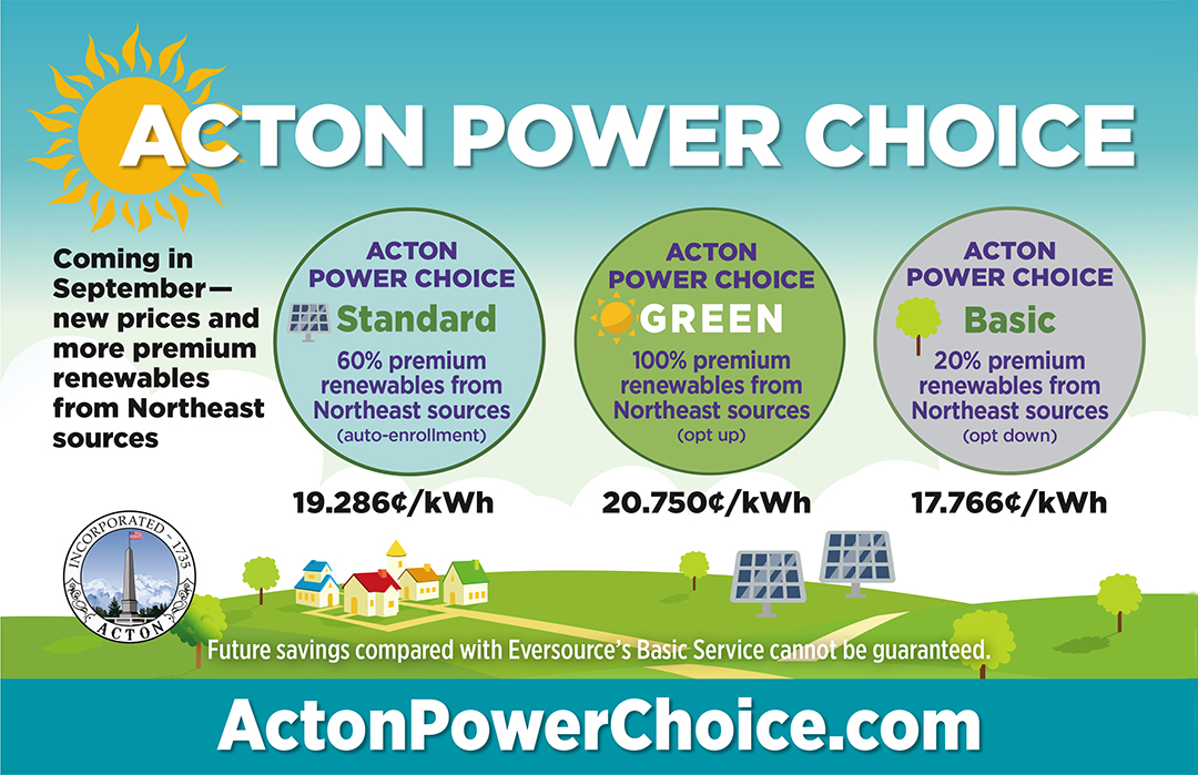 Energy prices are rising everywhere, including for Acton Power Choice. But with the new program contract, you’ll get 15 months of protection from any further increases, and most participants will get significantly more renewable electricity! bit.ly/3Cb0Rrm