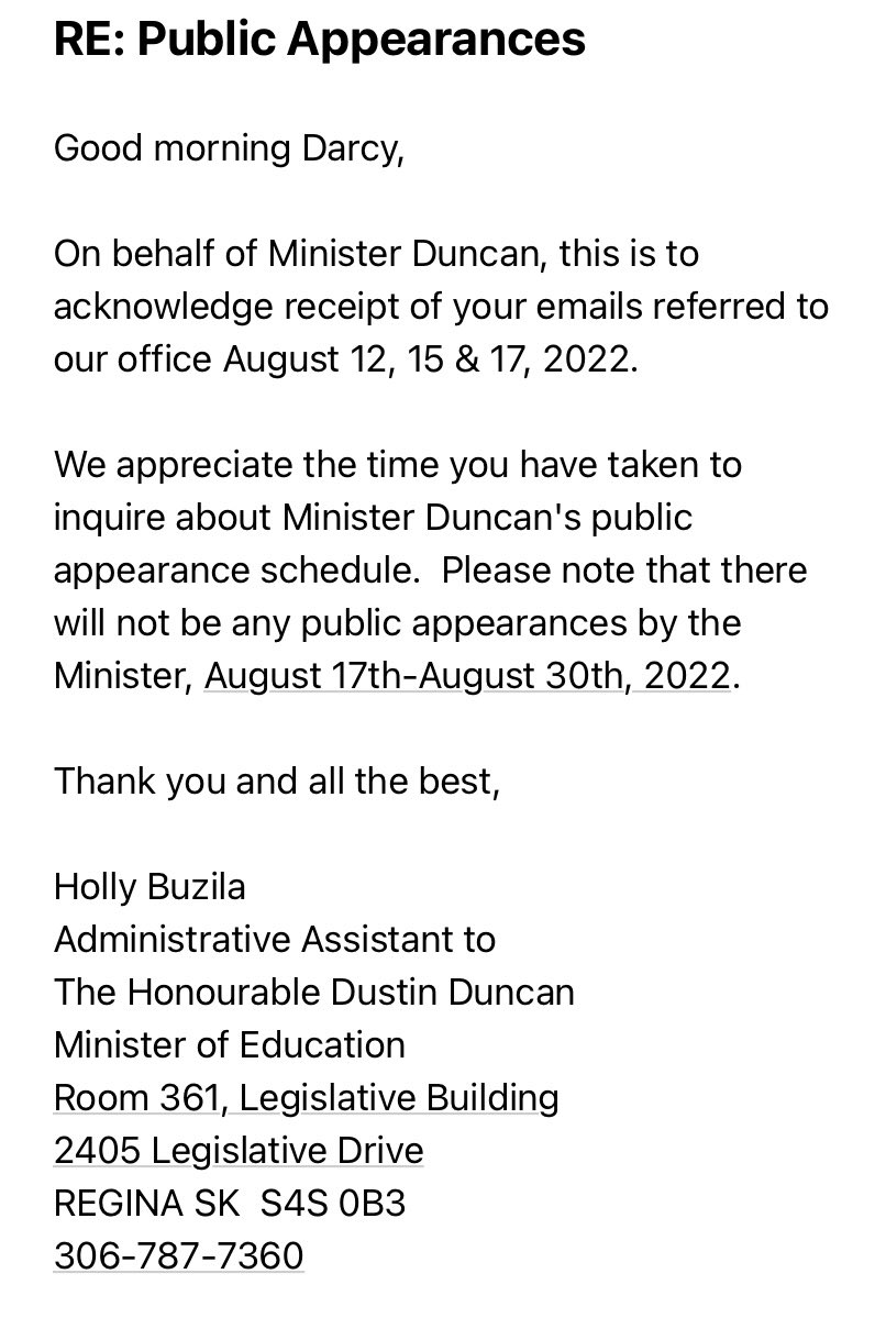 warringtondarcy's tweet photo. Ugghhhh….#DustinDuncanHides #IContactedDuncan #LegacyOfAbuse
Barrage this man & his offices with straight, simple to answer questions. Share their futile attempts to pretend they GAF. Dustin Duncan should be removed from cabinet or should resign immediately. Not good enough, DD https://t.co/JcubaIXpNe