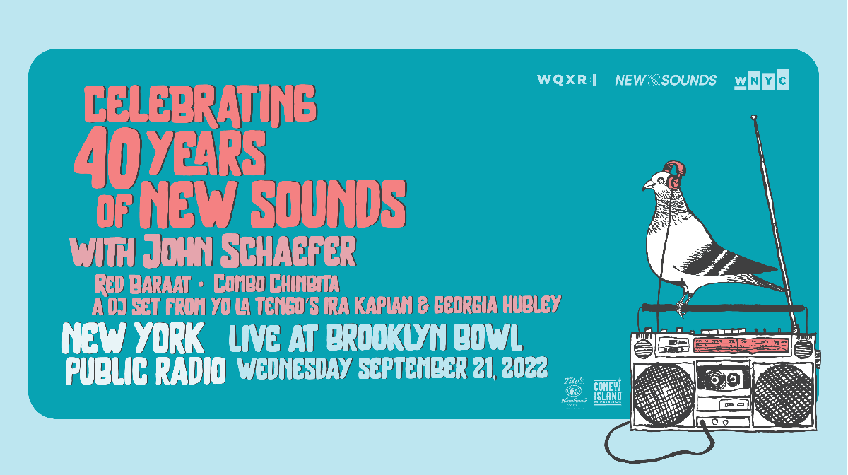 newsounds's tweet photo. Come celebrate 40 years of New Sounds with us at @brooklynbowl on Wednesday, Sept. 21! Featuring the future-funk-trancey-cumbia dance party of @combo_chimbita, and the brass and dhol party of @redbaraatband & more.
Tickets: https://t.co/EeKZ1N9hxL
#NewSounds40
#PartyLikeIts1982 https://t.co/2Fhg4mQ5xU