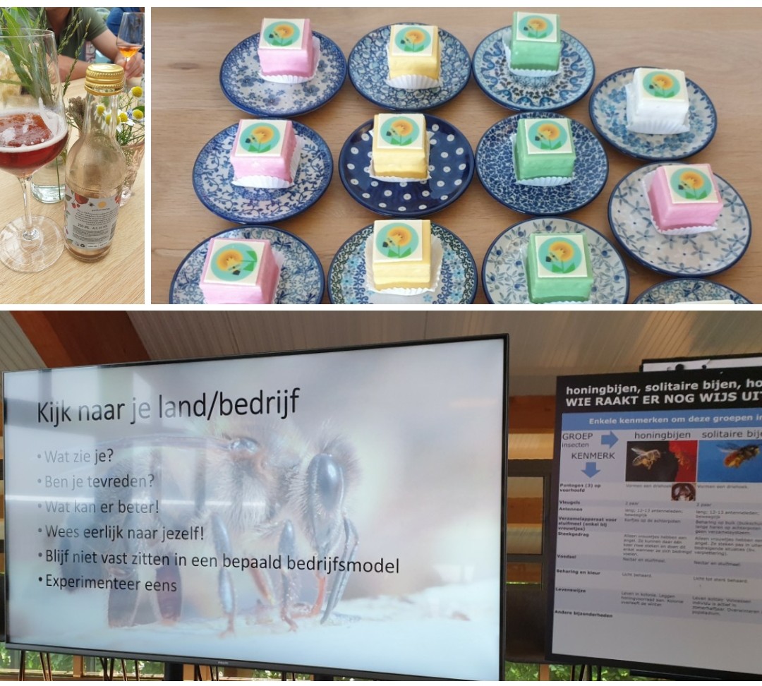 PlacetoBeeLTO's tweet photo. Inspirerende empowerment 🐝 dag gehad met de #PlacetoBee  ambassadeurs 👩‍🌾👨‍🌾 mmv Lodewijk ten Have v De Bijenhave en Dianne Sanders vd WUR. Heerlijk natte rondleiding op De Woerdt 🍏🍎🍐 en afsluiten met een Krenkelaar 🥂 als extra bijdrage aan #biodiversiteit #wordtvervolgd https://t.co/tIxjX3lKGb