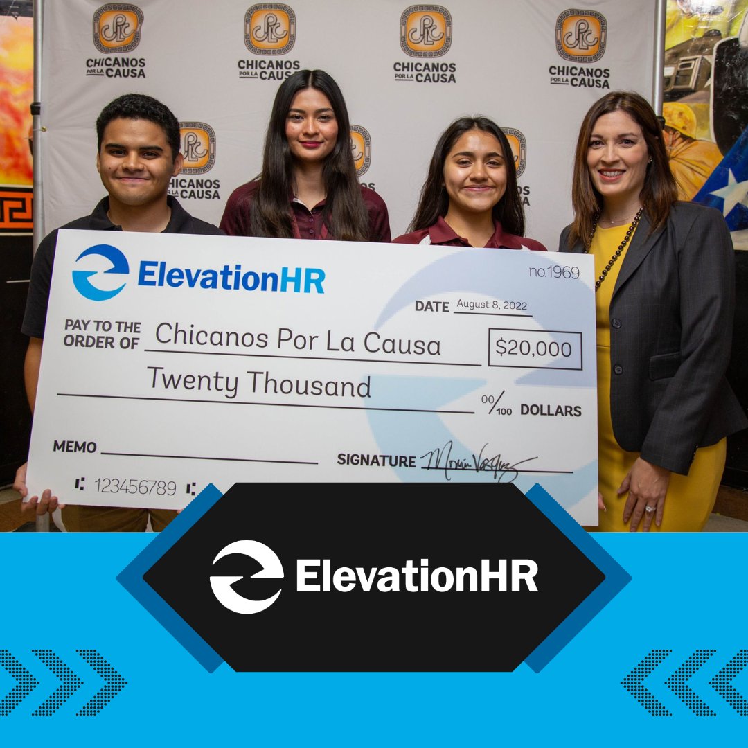 ElevationHR_1's tweet photo. ElevationHR is proud to support @WeAreCPLC and raise money for scholarships! Monica Vasquez proudly representing ElevationHR!

#HR #PEO #TalentAcquisition #employeeretention  #leadership #humanresources #smallbusiness #midsizebusiness #humancapital #makingadifference #community https://t.co/VveQ29Zxkx