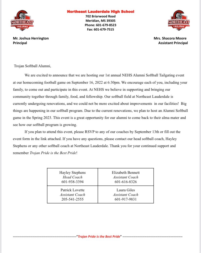 NEHS_Softball1's tweet photo. ROLL CALL!!! All NEHS softball Alumni! Come out and have a great time with us and see what’s been happening since you graduated #trojanpride #NEHSsoftball 🥎🔴⚪️ Google form link: https://t.co/pnfePGUnss https://t.co/LLLV0BouHT