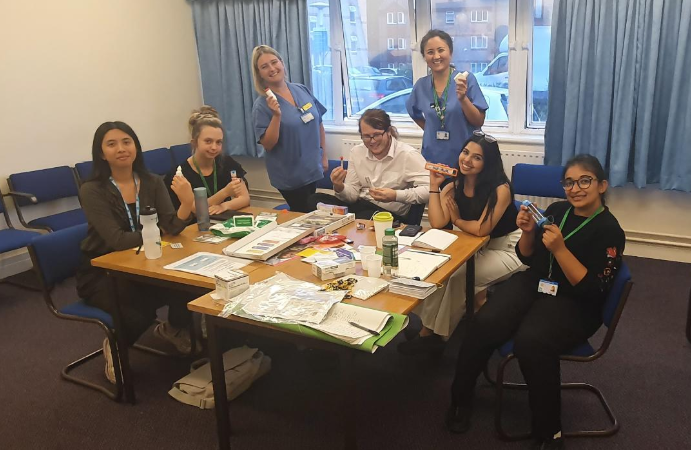 Another great session for our Trainee Pharmacists facilitated by Sophie and Aizhan around device counselling #training # foundation training year