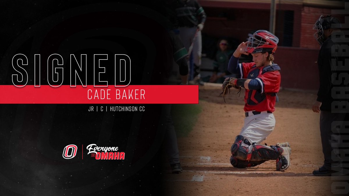 OmahaBSB's tweet photo. Signed🖊️Join us in welcoming our newest catcher, Cade Baker!

In two seasons with Hutchinson CC, Baker slashed .344/.461/.573 and threw out 15 runners from behind the plate.

#EveryoneForOmaha | #OmahaBSB https://t.co/rCikCrrSrS