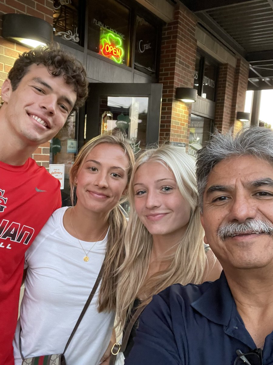 Had a great dinner with my two girls