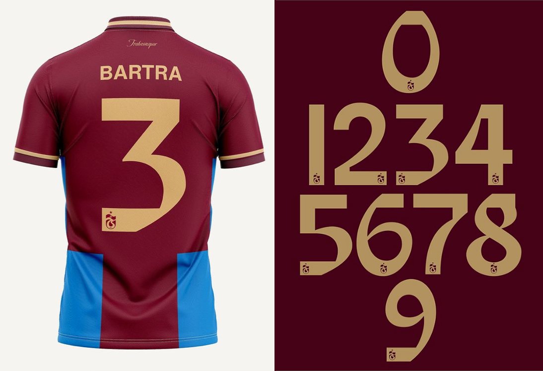 Yazı tasarımcısı Fatih Hardal, <a href="/Trabzonspor/">Trabzonspor</a>’un formasının rakamlarını tasarladı.

instagram.com/p/ChWmUL9MTlS/