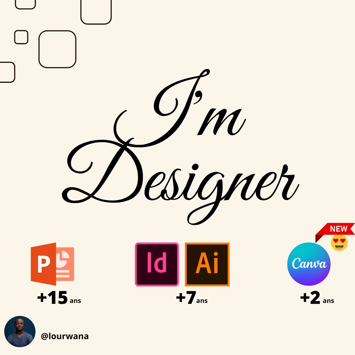 lourwana's tweet photo. Hummm dans petite affaire là je peux dire sans me tromper : I'M DESIGNER🎨🎨
Je facture💰désormais cette passion😎
Commandez✉️ le service pour avoir le portfolio 🖼😅
NB: 🙏Je ne fais pas de LOGO
#DesignerPRO https://t.co/LOWT4xUcPw