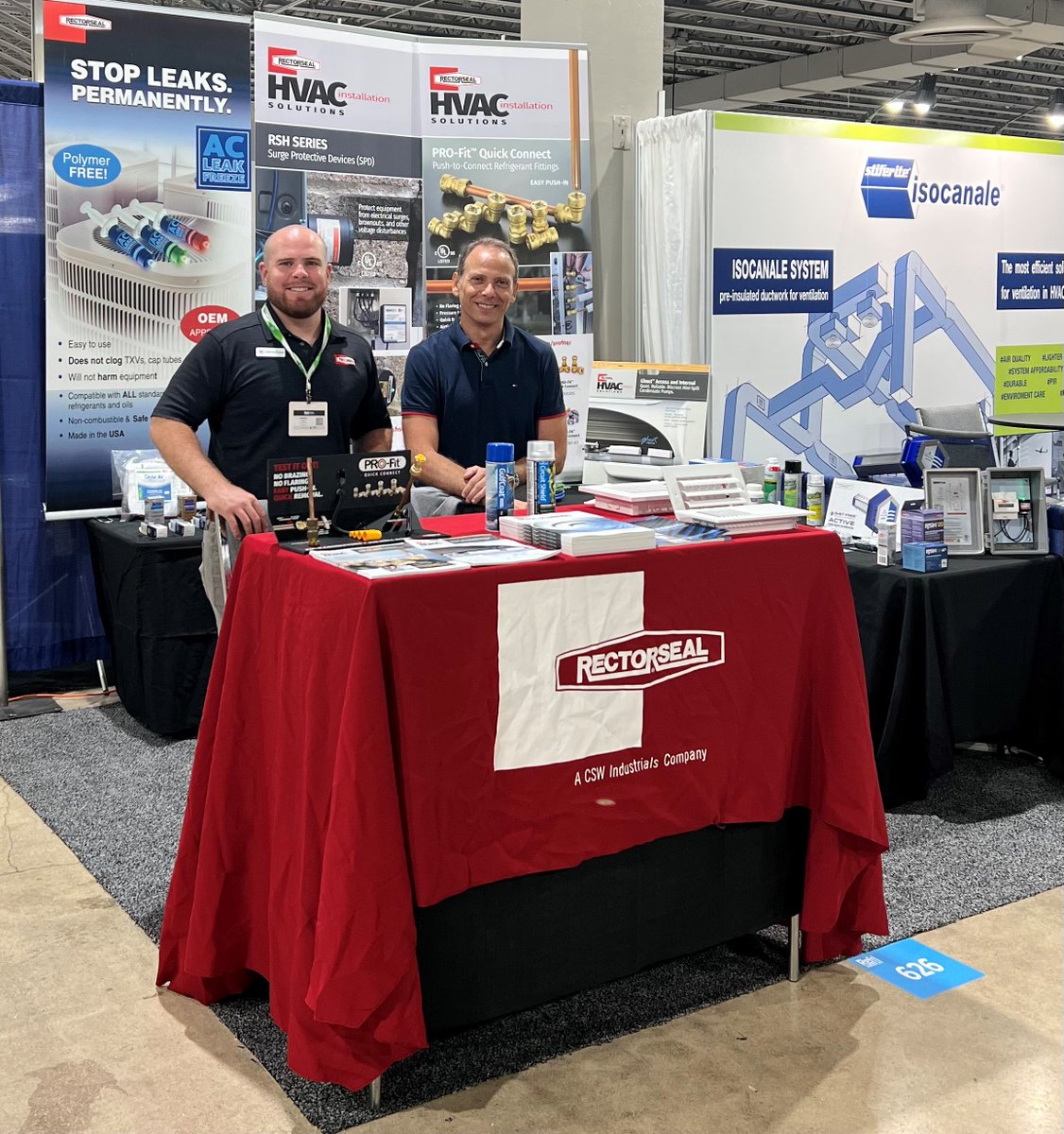 RectorSeal's tweet photo. #TeamRectorSeal had a great turnout at the RefriAmericas show. Thank you to everyone who stopped by and Alex Frean and Andres Ponce for representing RectorSeal. #RectorSealStrong #RefriAmericas https://t.co/aMUyWovV07