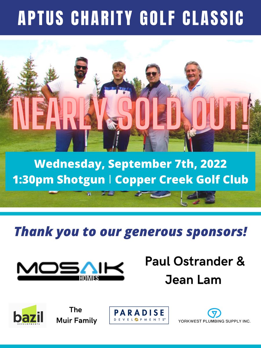 AptusTreatmentCentre (@aptustc) on Twitter photo APTUS CHARITY GOLF CLASSIC – NEARLY SOLD OUT! aptustc.com/latest-news/f/… via <a href="/AptusTC/">AptusTreatmentCentre</a> APTUS CHARITY GOLF CLASSIC – NEARLY SOLD OUT! aptustc.com/latest-news/f/… via <a href="/AptusTC/">AptusTreatmentCentre</a>