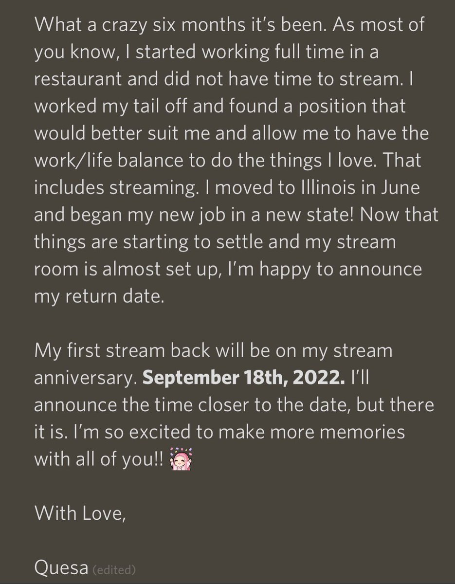 QuesaGG's tweet photo. Regarding my return ❤️ https://t.co/KTFFgnNTCl