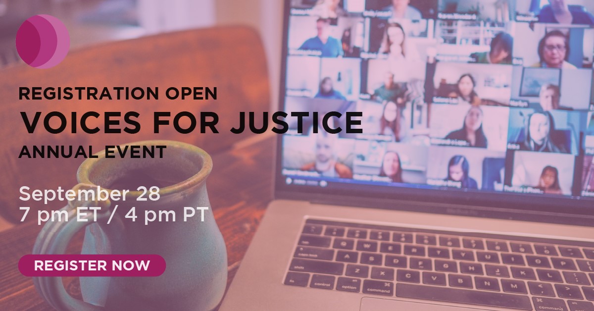 NCVLI's tweet photo. Register for Free Today! 
On September 28th we will host our annual LIVE virtual fundraiser, which celebrates survivors and the people who fight for their rights! #VoicesforJustice 
https://t.co/oUSmIvQLeT https://t.co/uPrZDrjwFg