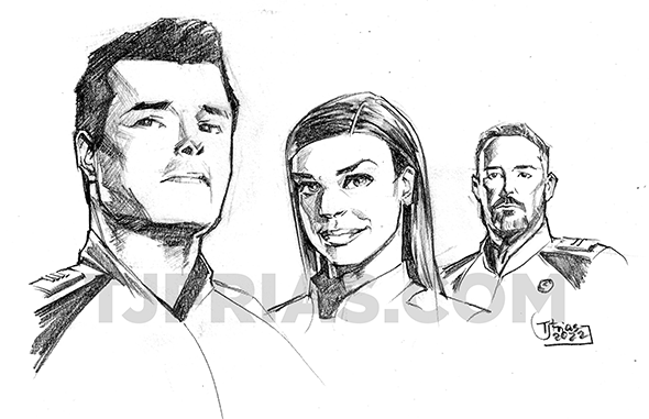TJFriasArt's tweet photo. Daily Sketch 08.17.2022
The Orville
#CaptainEdMercer
#KellyGrayson
#LtGordonMalloy
#pencil
#portraiture
#sketch
#theOrville https://t.co/aMb3KNiVBd