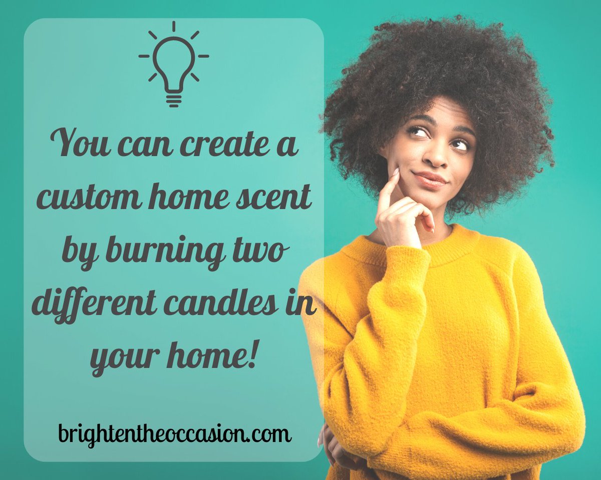 BrightnOccasion's tweet photo. Some people may think this idea is CRAZY, to burn two different scented candles in your home, BUT when you combine the right ones, you can create MAGIC &amp; a custom scent for your home!
https://t.co/jmzUC6Eoc2
#candles #candlelover #scent #fragrance #homedecor #brightentheoccasion https://t.co/7VhCF62IoX