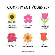 Instead of being critical, compliment yourself. It makes such a positive difference in your life. I’m working on this! #wellnesswednesday #SelfReg #TMC
