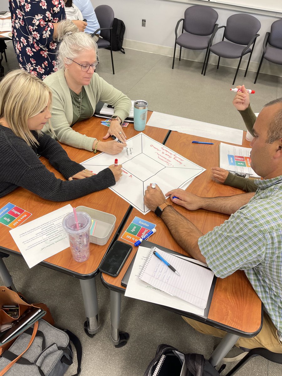 BTPSLearns's tweet photo. Our HS Curriculum, Instruction & Assessment (CIA) Team used #AcademicTeaming strategies today to discuss best practices in helping Ss close the achievement gap & move towards “Student Centered, Teacher Led” classrooms. @BrickSupt @MsMac_BTPS @BrickMemorialHS @BTHSDragons https://t.co/sNXOtzcx2u