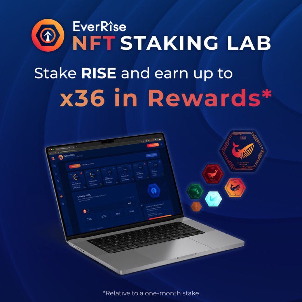 Milton_DXB's tweet photo. Sustainable #StakingRewards based on volume. Check out the @EverRise #NFT #StakingLab
https://t.co/DxEb91MAOO
#EverRise #EverRevoke #BSCGem #BSCGems #Crypto #BNB #BNBChain #BinanceSmartChain #cryptotrading #CryptoNews #cryptocurrency #DeFi $RISE https://t.co/EDxtS1RXOJ