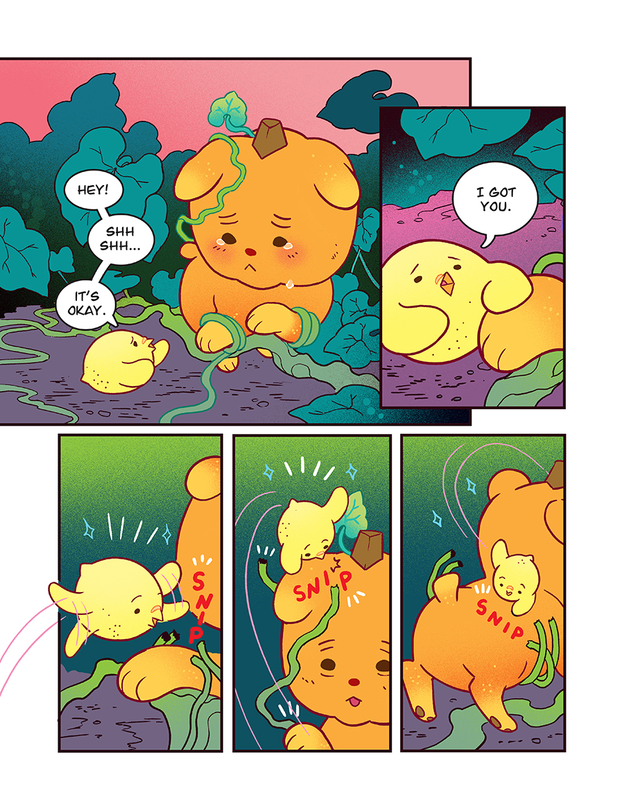 🍋🐤The Lemon Bird graphic novel comes out in ONE WEEK, but first a multi-page preview to get you excited. 💚 