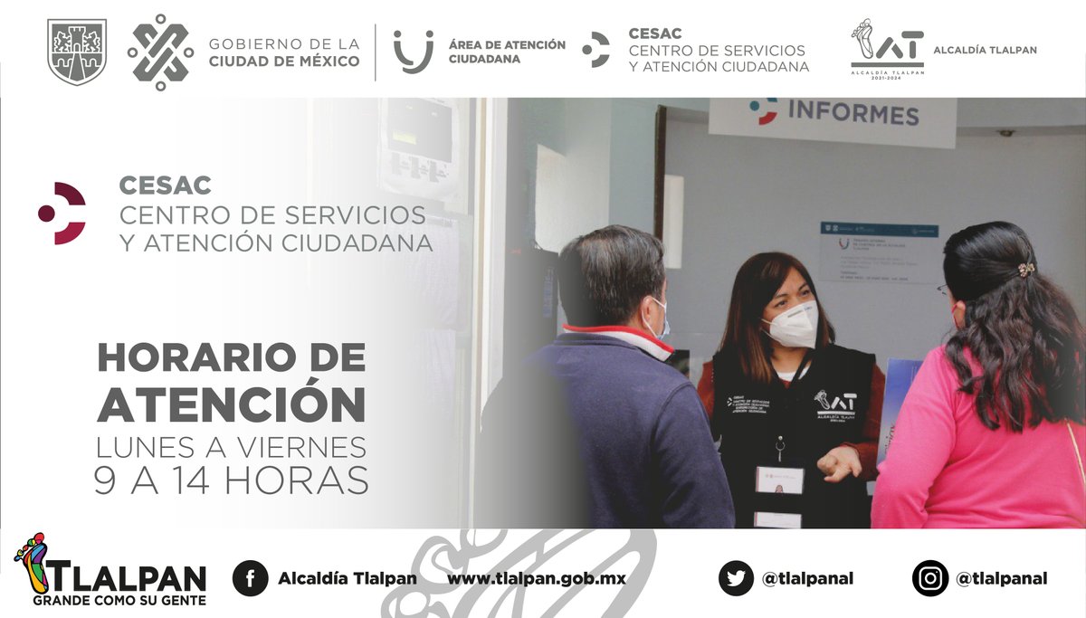 ¿Interesad@ en realizar la poda de árboles en vía pública?🍃

En el Centro de Servicios y Atención Ciudadana puede realizar tu solicitud. 📄

#Tlalpan #GrandeComoSuGente