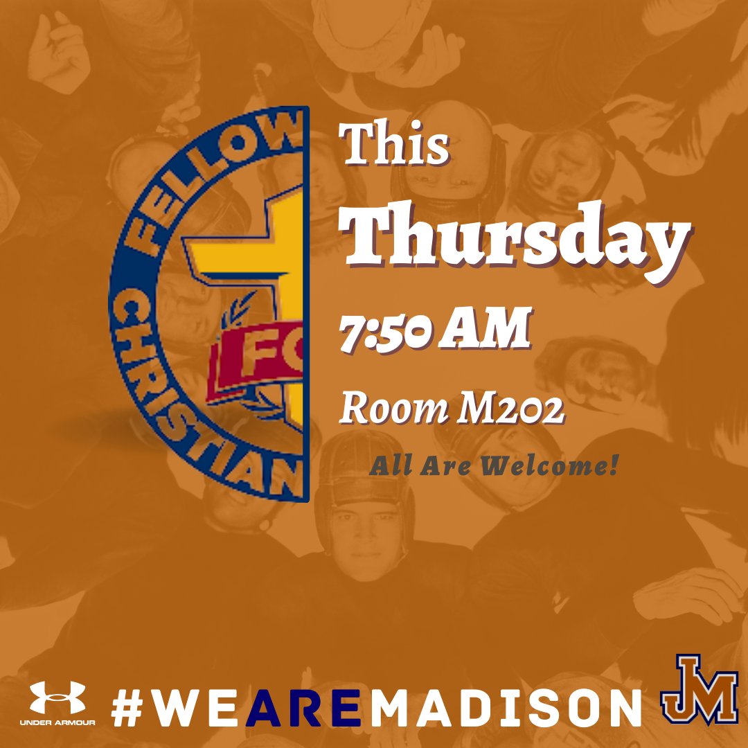 MStrunkCoach's tweet photo. Excited to support student athletes and the 1st FCA of the year at Madison Tomorrow Morning! #LetsGOOOO @FCASanAntonio https://t.co/lWYcP7BtCX