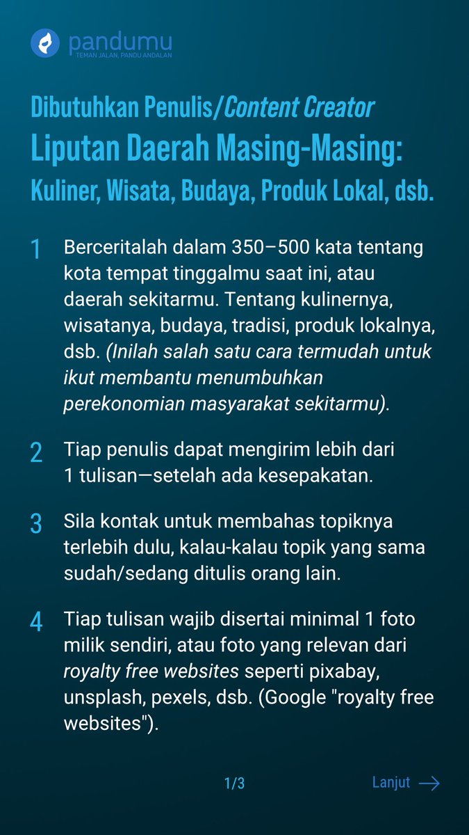 pandumu_id's tweet photo. Merrdekaa!

Haloo, kawans. Untuk menjawab pertanyaan-pertanyaan terkait “iklan” ini, mari kita perjelas ini-itunya

#lokercot punten, @hrdbacot 

🧵(a THREAD) https://t.co/cIUxJi0RqL